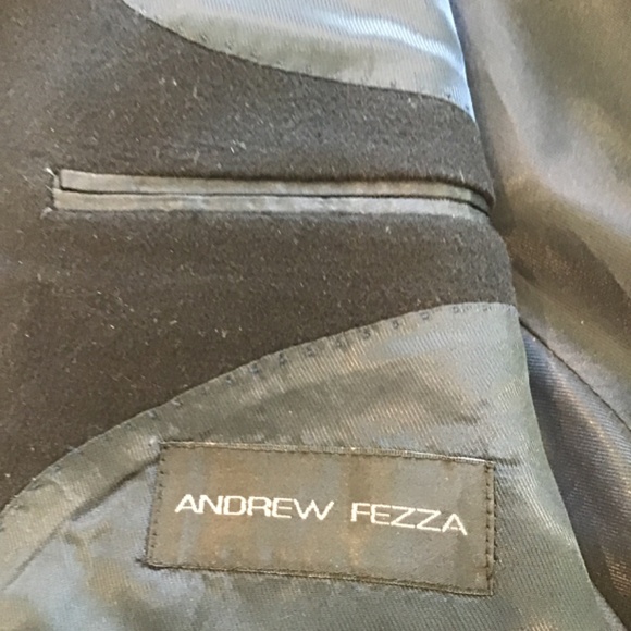 Andrew Fezza, Cashmere and Silk Black Sport Coat, Custom - Picture 6 of 8